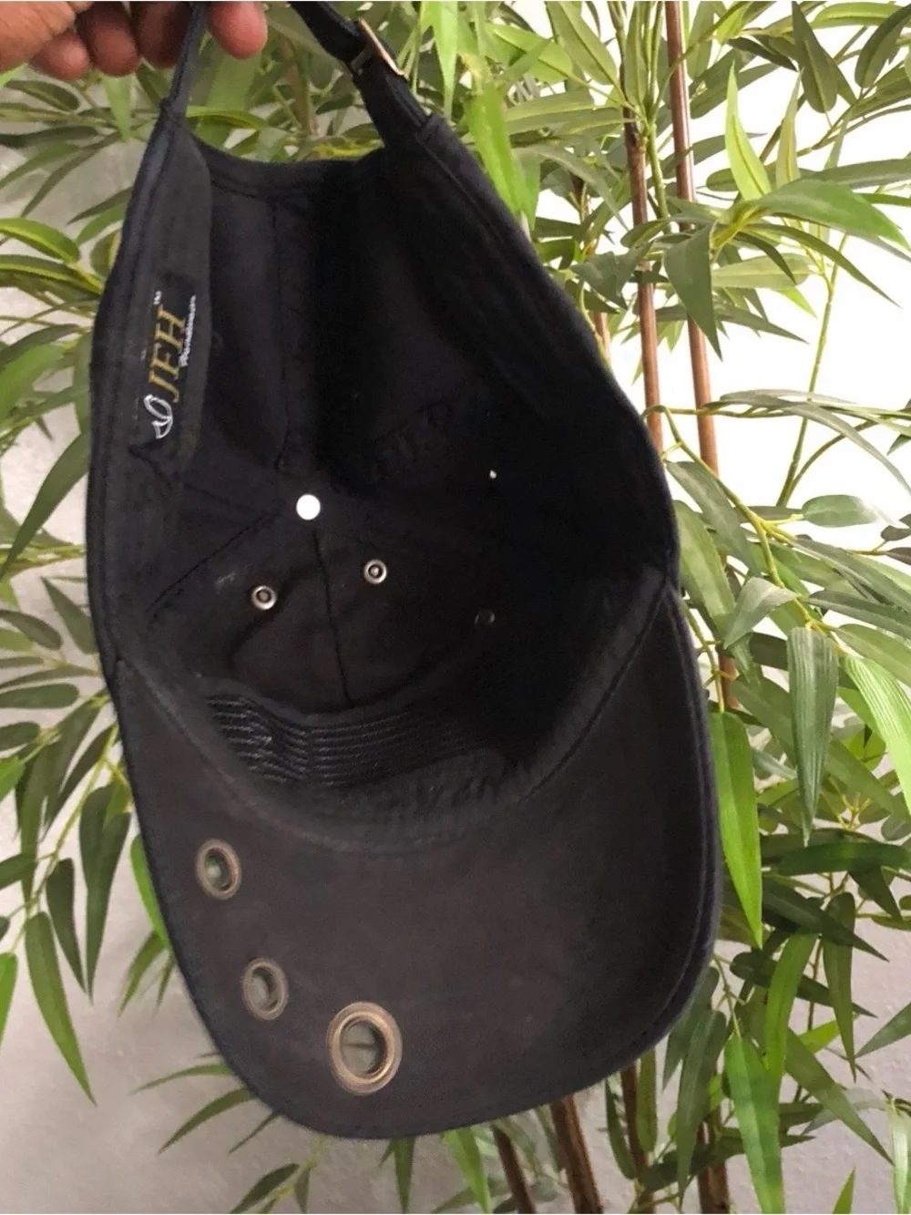 Y2K Black skull baseball cap trucker hat studs grommets eyelets goth punk grunge